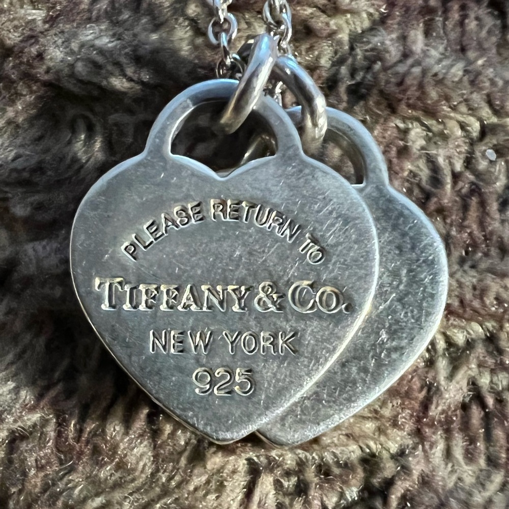 Tiffany and co double mini heart